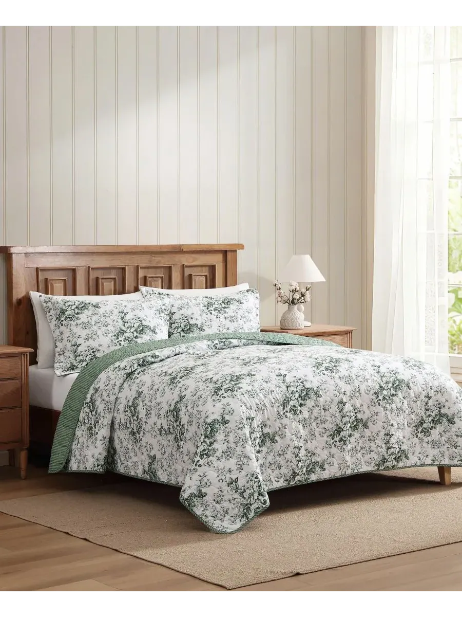 Двусторонний комплект постельного белья Toile Delight, 2 предмета, размер Twin Laura Ashley — изображение 2 из 8
