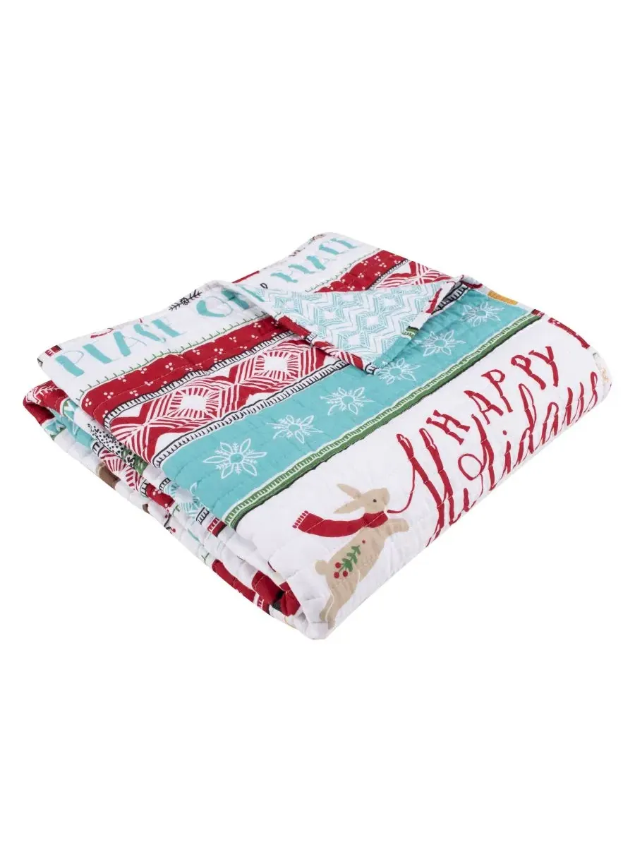 Плед стеганый Merry Bright Ho Ho Holidays, 127 x 152 см Levtex Home