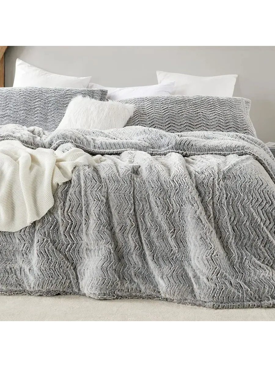 Комплект стеганого одеяла Oversized Coma Inducer, Chevron Frosted Espresso — изображение 2 из 6, бежевый