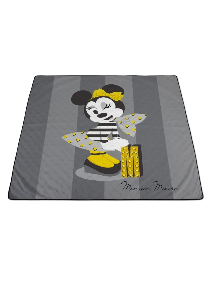 Плед для пикника Disney Minnie Mouse Impresa, 152 x 127 см Oniva — изображение 4 из 4, желтый/серый