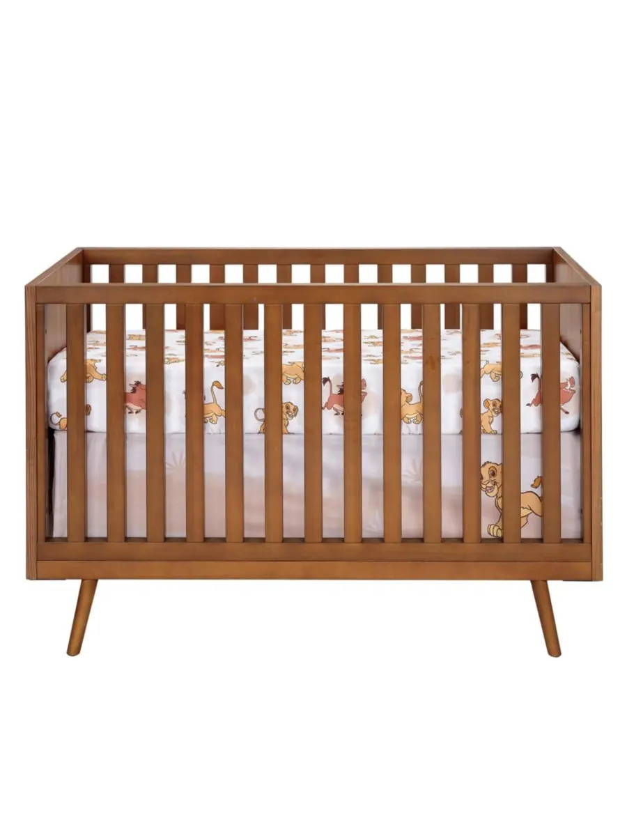 Lambs & Ivy Простыня для детской кроватки Disney Baby Lion King Safari - белая — изображение 3 из 6, белый