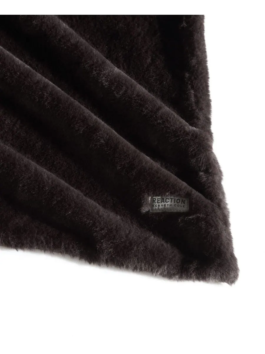 Плед из плотной ткани, 60 x 50 дюймов Kenneth Cole New York — изображение 5 из 7, коричневый