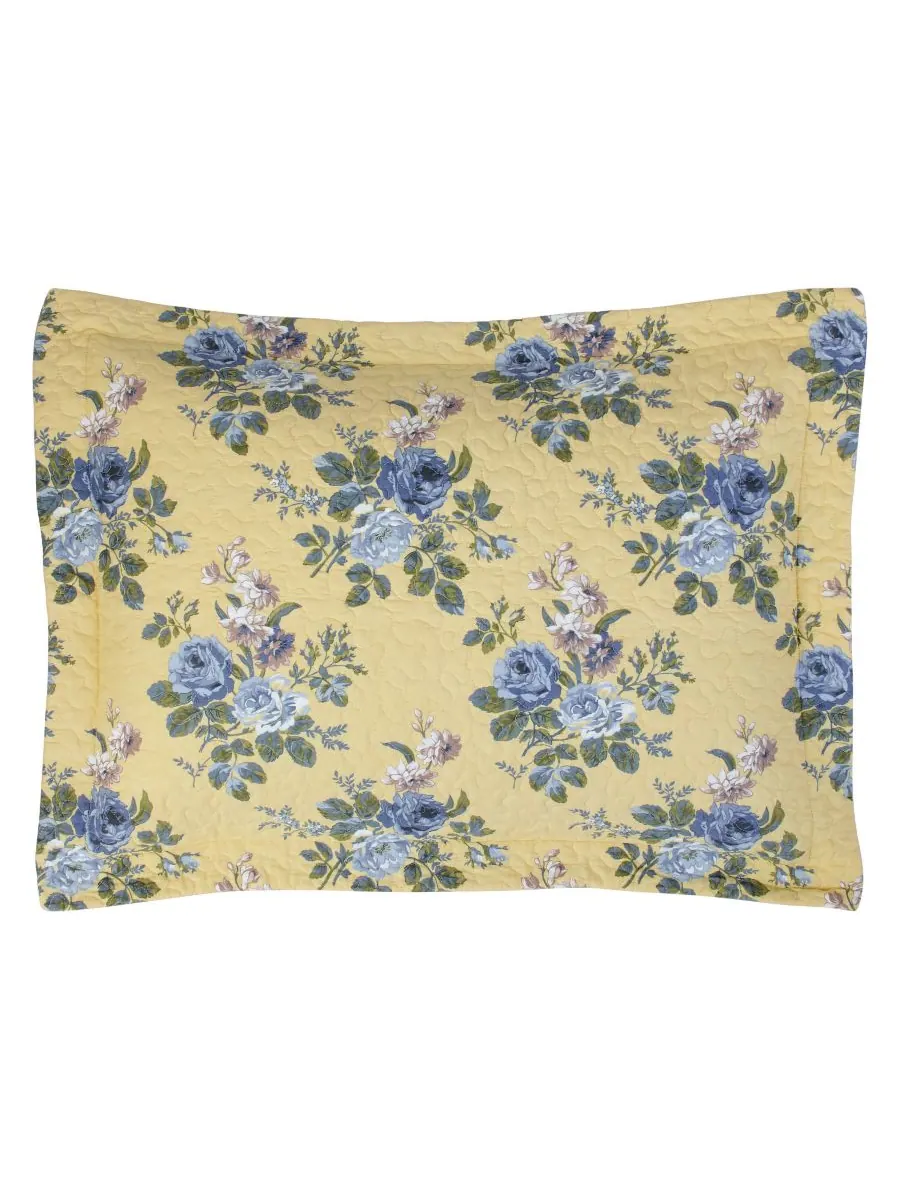 Двусторонний комплект постельного белья из хлопка Linley, 2 предмета, размер Twin Laura Ashley — изображение 4 из 7, желтый