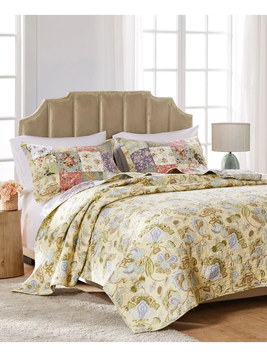 Комплект постельного белья blooming prairie authentic patchwork из 5 предметов, размер king — изображение 3 из 4, мульти
