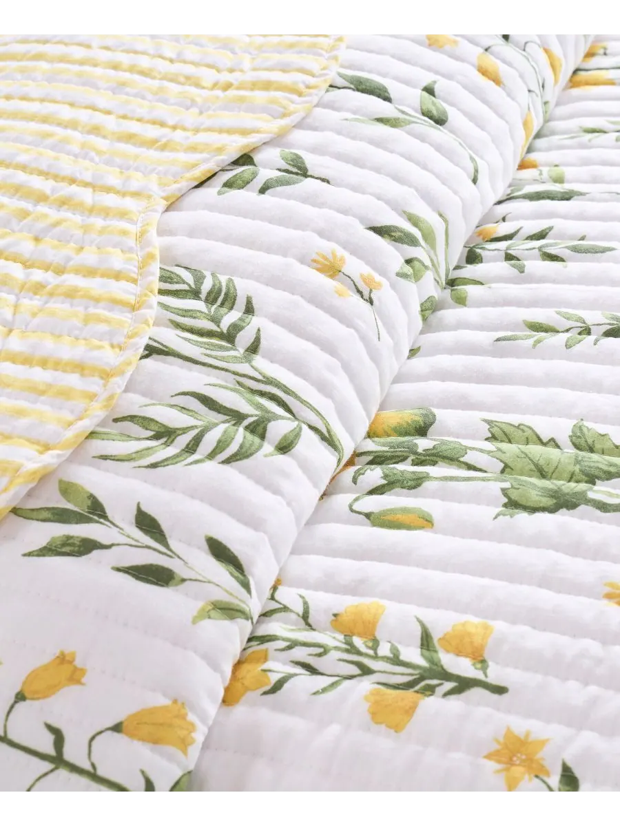 Комплект постельного белья Home Daffodil, двусторонний, 2 предмета, размер Twin/Twin XL Levtex — изображение 6 из 7, желтый