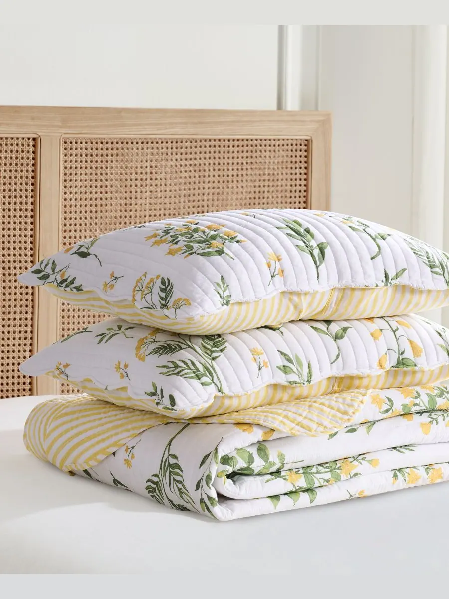 Комплект постельного белья Home Daffodil, двусторонний, 2 предмета, размер Twin/Twin XL Levtex — изображение 7 из 7, желтый
