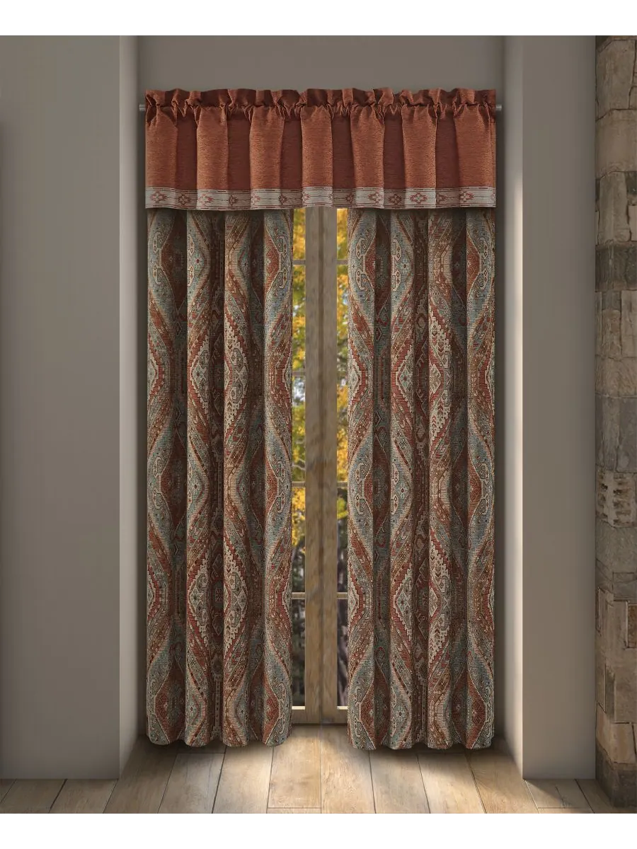 Пара оконных штор Jackson Lodge, 127 x 241 см J Queen New York, глиняный — изображение 2 из 4, глина