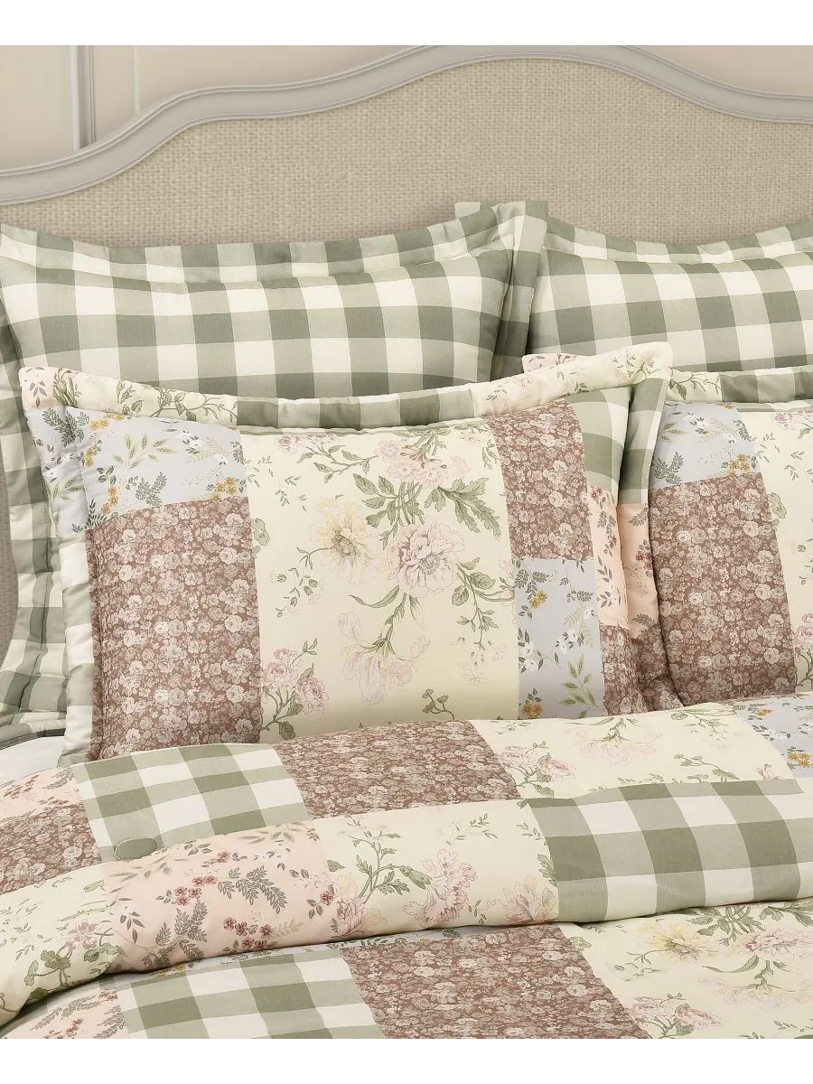 Комплект постельного белья Eloise Patchwork из 3 предметов, размер Full/Queen Piper & Wright — изображение 2 из 5, мульти