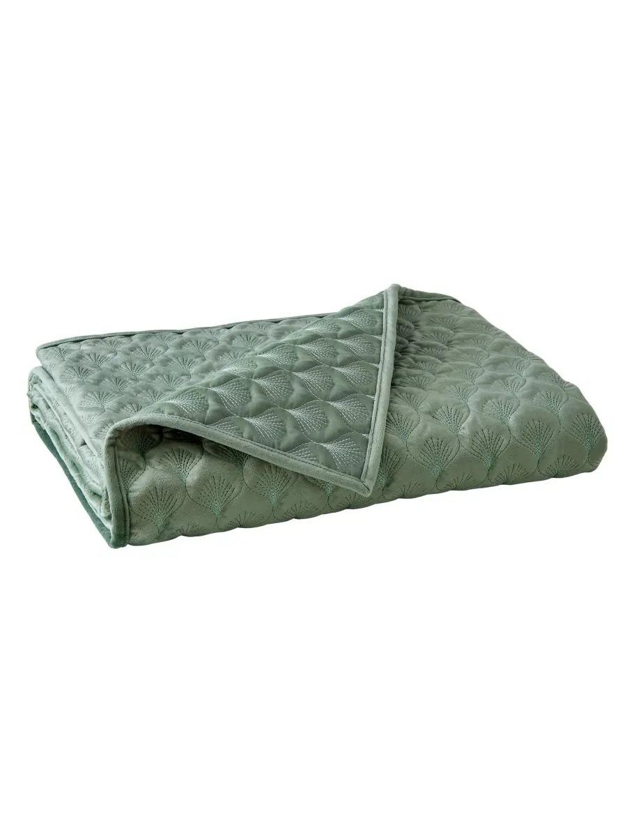 Двустороннее стеганое покрывало Merano Velvet Sea Spray, 50 x 60 дюймов Levtex