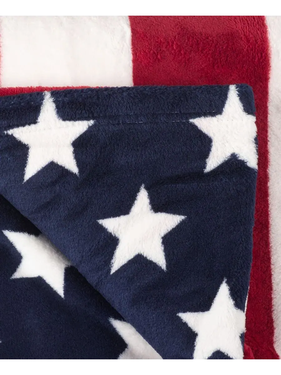 Плед с флагом США American Flag Throw Saro Lifestyle — изображение 2 из 3, мульти