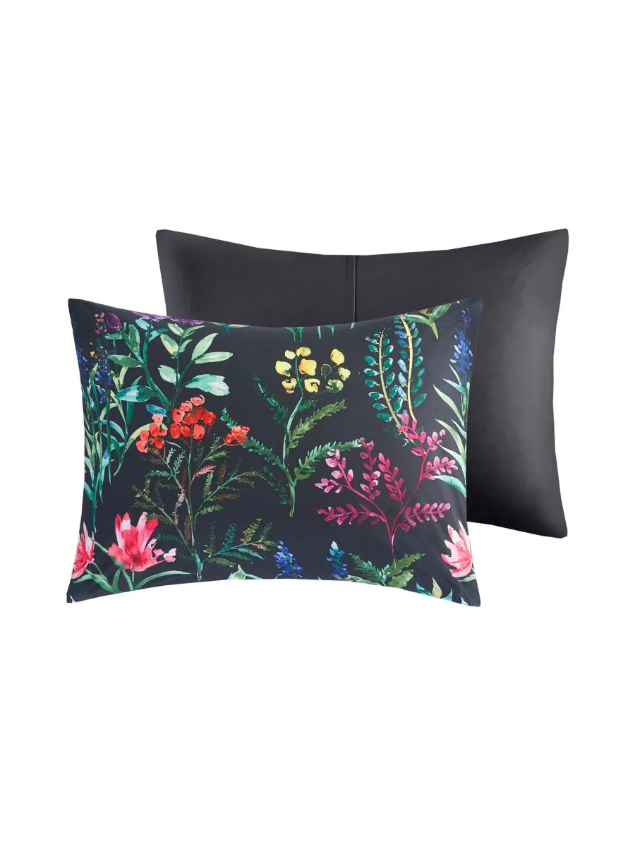 Комплект постельного белья Tasha Floral из 5 предметов, размер Full/Queen Madison Park — изображение 2 из 10, черный