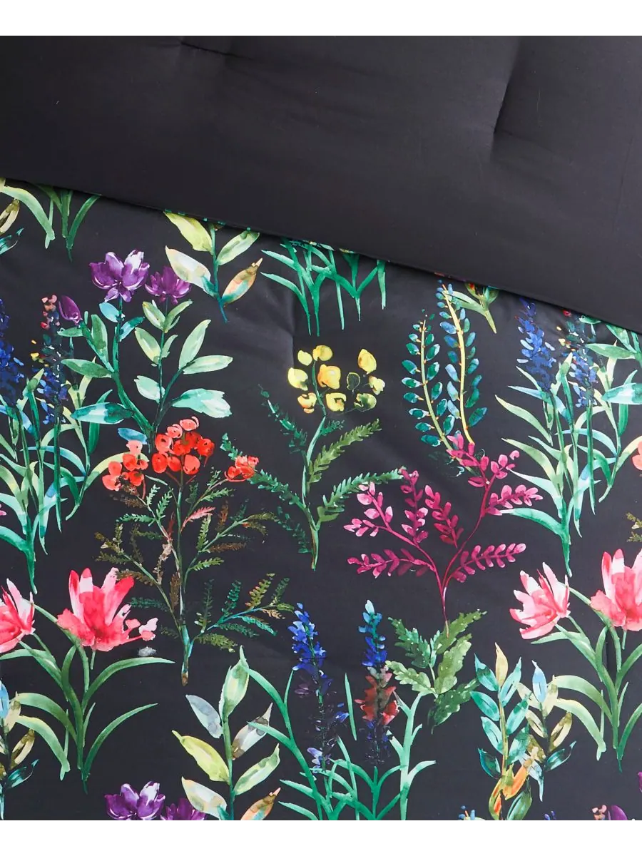 Комплект постельного белья Tasha Floral из 5 предметов, размер Full/Queen Madison Park — изображение 8 из 10, черный