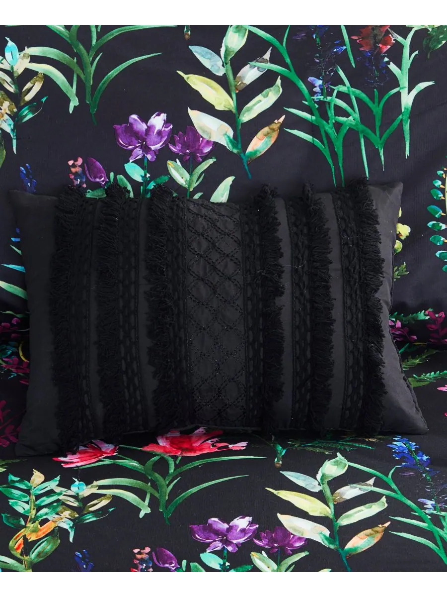 Комплект постельного белья Tasha Floral из 5 предметов, размер Full/Queen Madison Park — изображение 10 из 10, черный