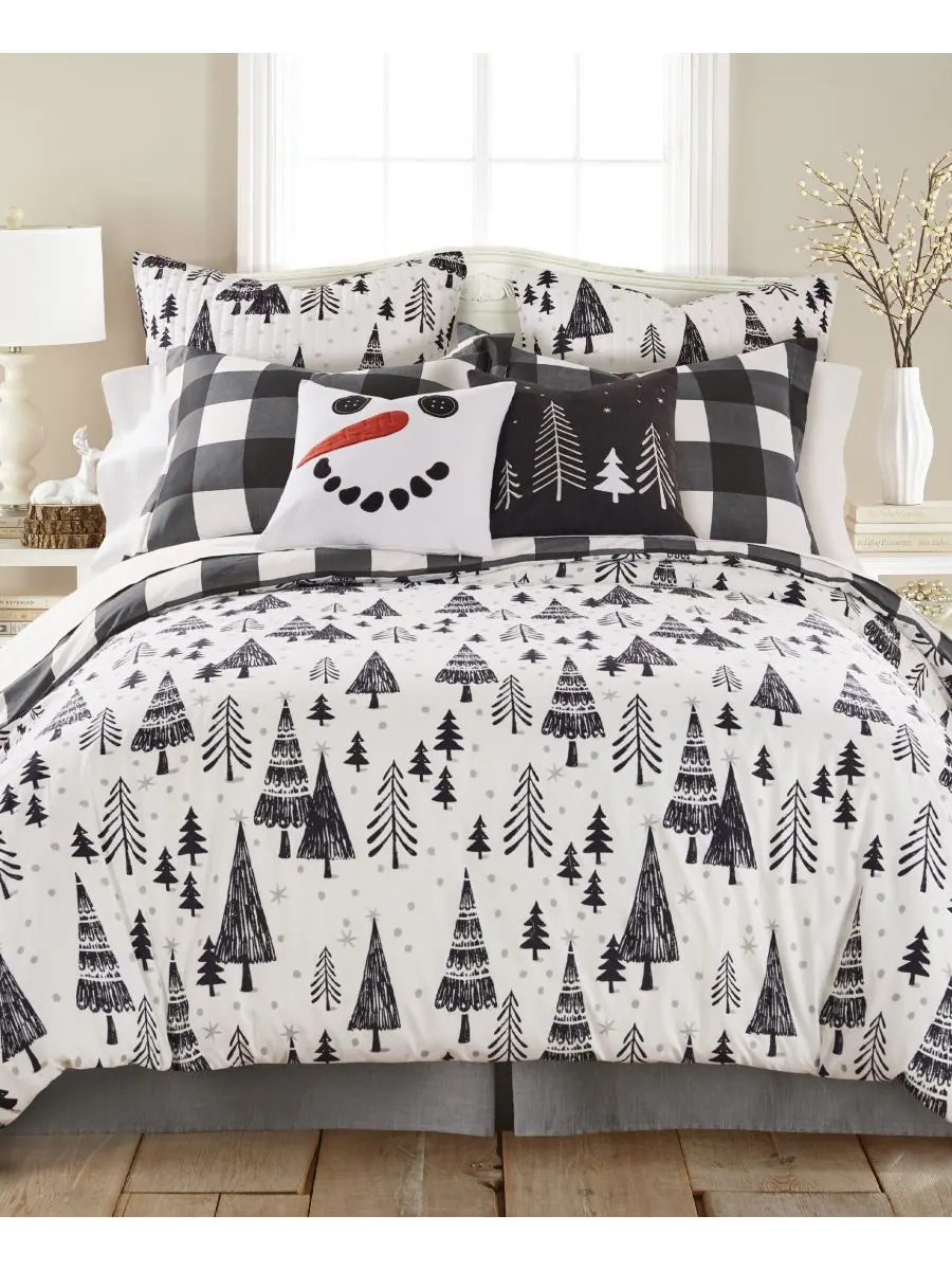 Комплект постельного белья Home Merry and Bright Northern Star, двусторонний, 2 предмета, размер