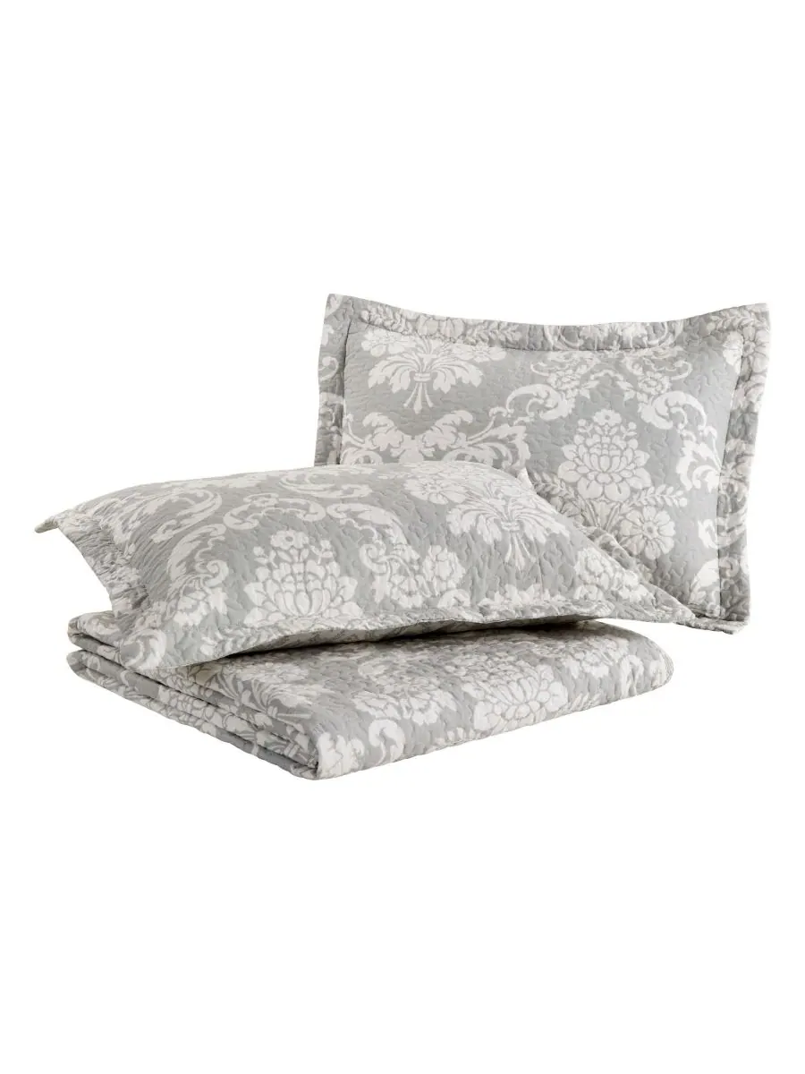 Комплект постельного белья Venetia из 3 предметов, размер Full/Queen Laura Ashley — изображение 2 из 6, серый