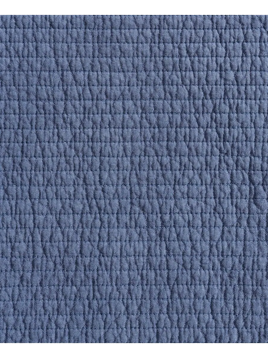 Комплект постельного белья Seashore Stitch Washed из 3 предметов, размер Full/Queen Nautica — изображение 6 из 7, темно-синий
