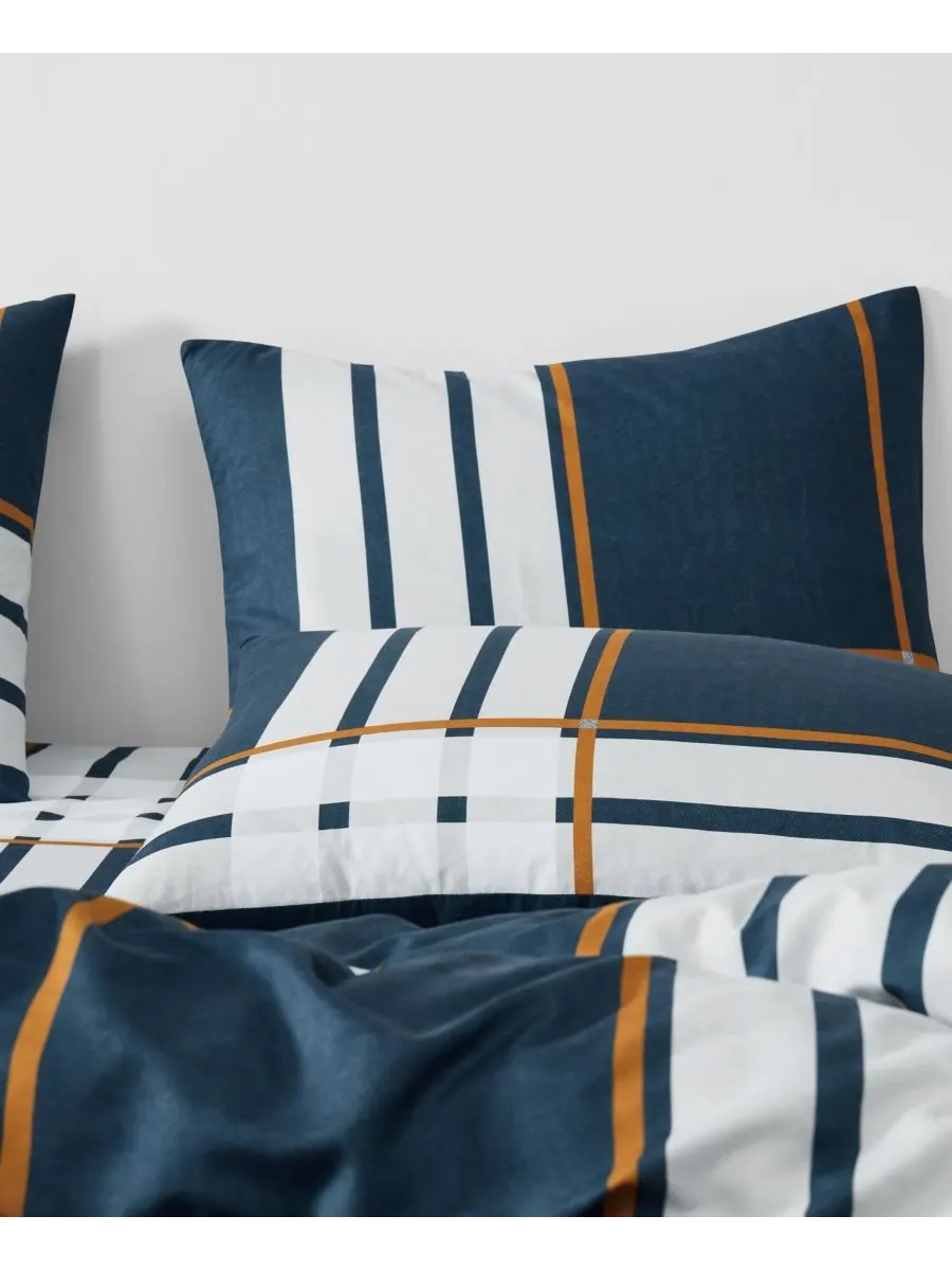 Комплект постельного белья Henry Plaid из 2 предметов, размер Twin/Twin XL Truly Soft — изображение 2 из 6, синий