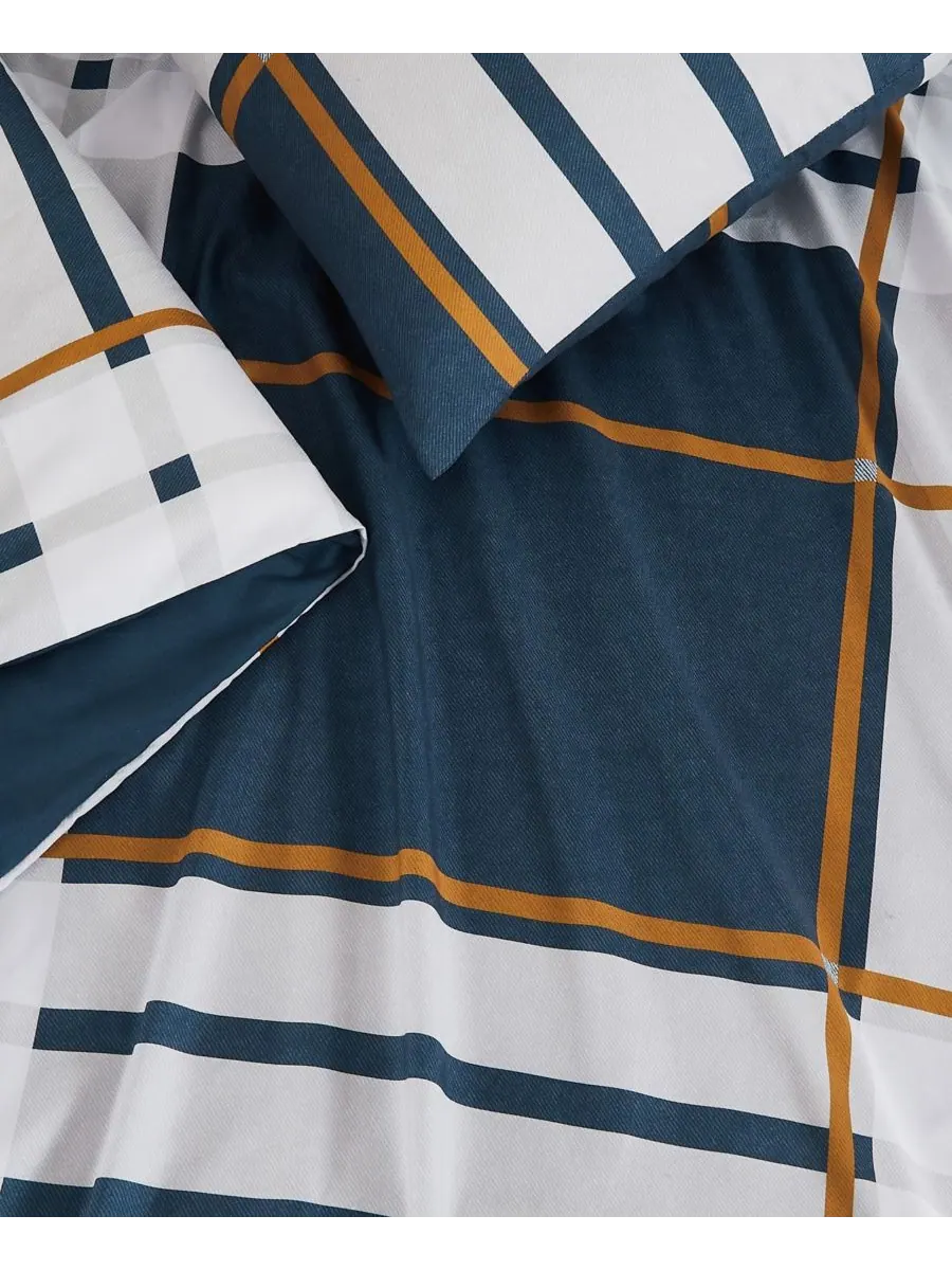 Комплект постельного белья Henry Plaid из 2 предметов, размер Twin/Twin XL Truly Soft — изображение 5 из 6, синий