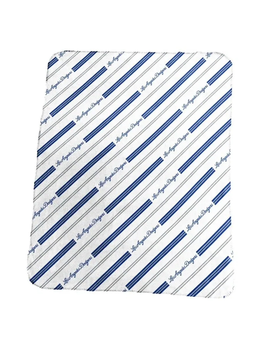 Плед флисовый с вертикальной полосой Los Angeles Dodgers Classic Vertical Stripe Logo Brands