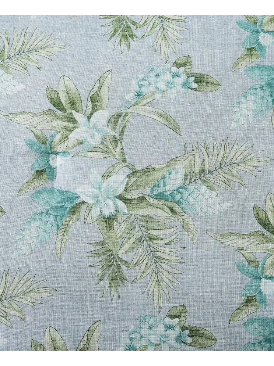Комплект пододеяльника Tommy Bahama Home с флористическим принтом, 3 предмета, King — изображение 6 из 8, светлый синий