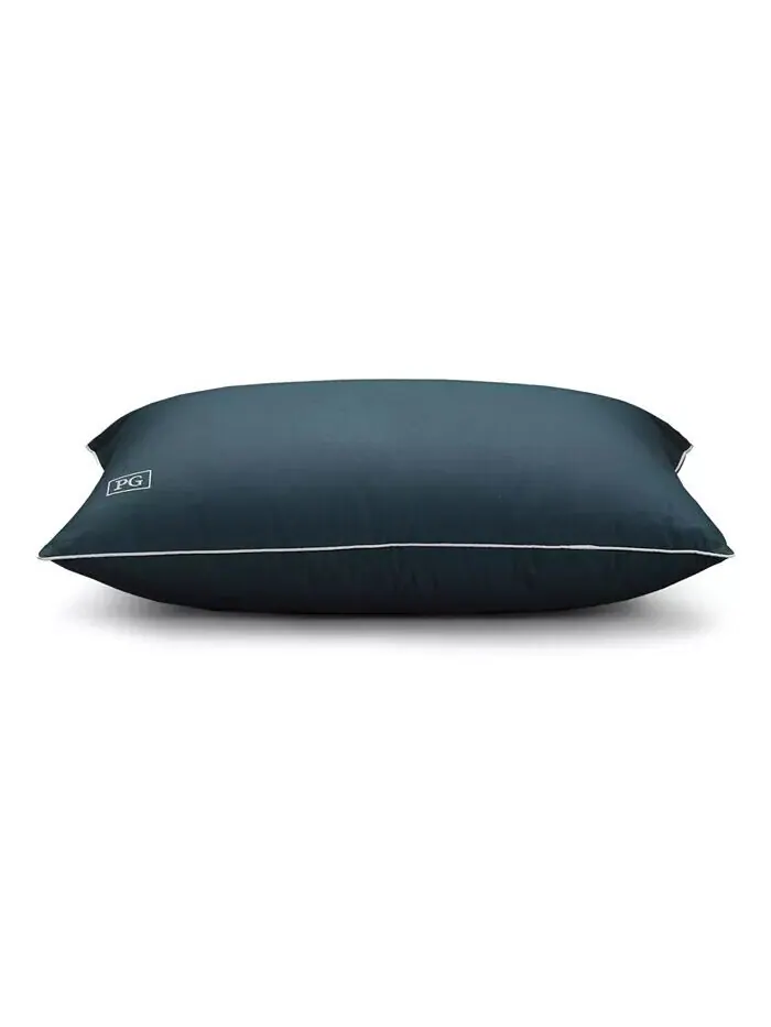 Наперник (чехол) на подушку из 100 % хлопка и сатина queen-size Pillow Guy синий — изображение 4 из 6, темно-синий