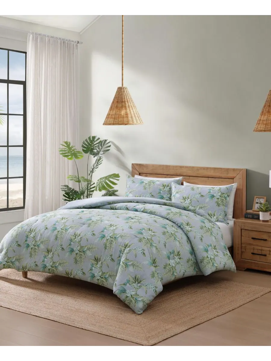Комплект постельного белья Tommy Bahama Floral Enchantment из 3 предметов, размер King Tommy Bahama — изображение 2 из 9