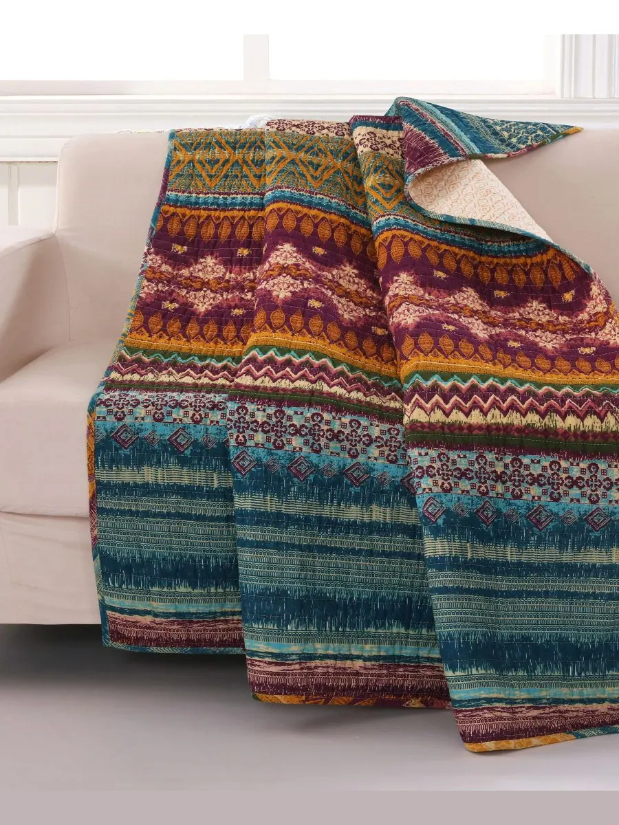Плед в юго-западном стиле, 50 x 60 дюймов Greenland Home Fashions
