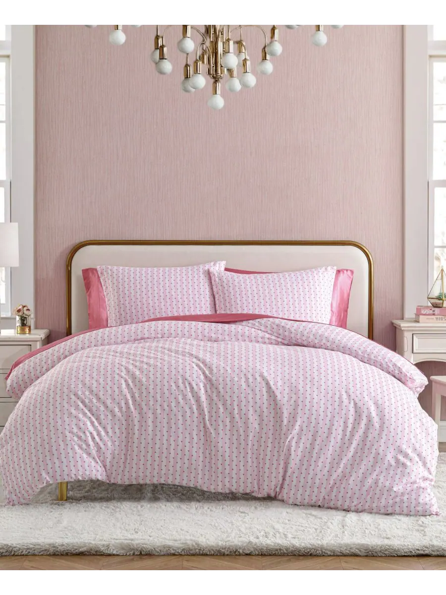 Комплект постельного белья Wonderland Stripe, 3 предмета, двусторонний, размер King Betsey Johnson
