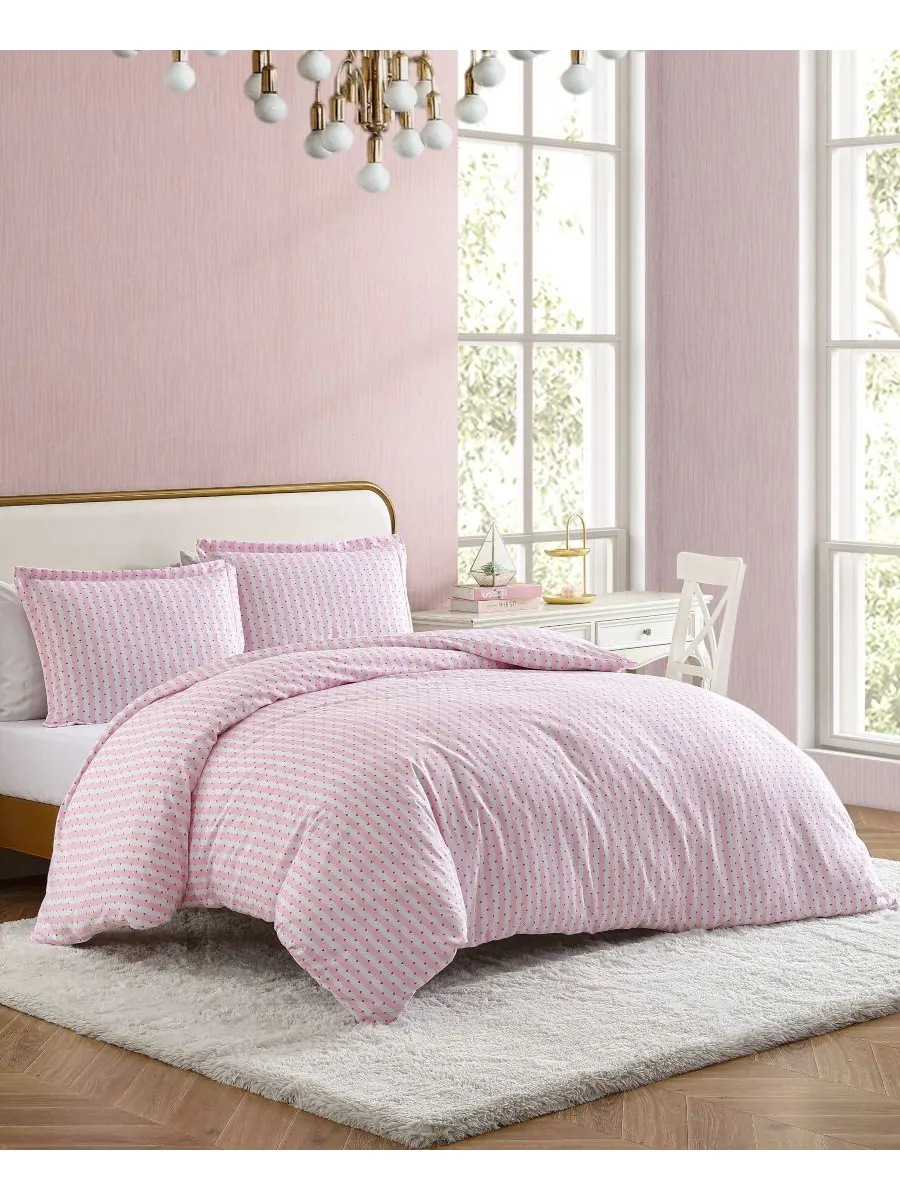 Комплект постельного белья Wonderland Stripe, 3 предмета, двусторонний, размер King Betsey Johnson — изображение 2 из 4