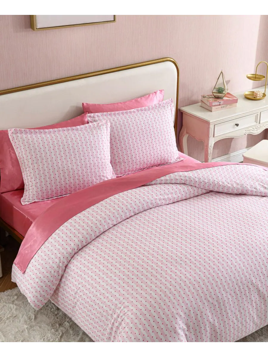 Комплект постельного белья Wonderland Stripe, 3 предмета, двусторонний, размер King Betsey Johnson — изображение 3 из 4