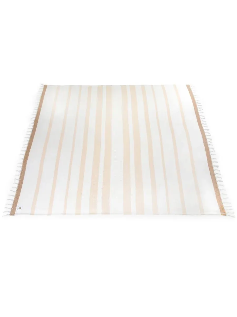 Пляжное покрывало Oceanside из моющегося хлопка, 168 x 203 см Beach State, Driftwood Stripes — изображение 4 из 8