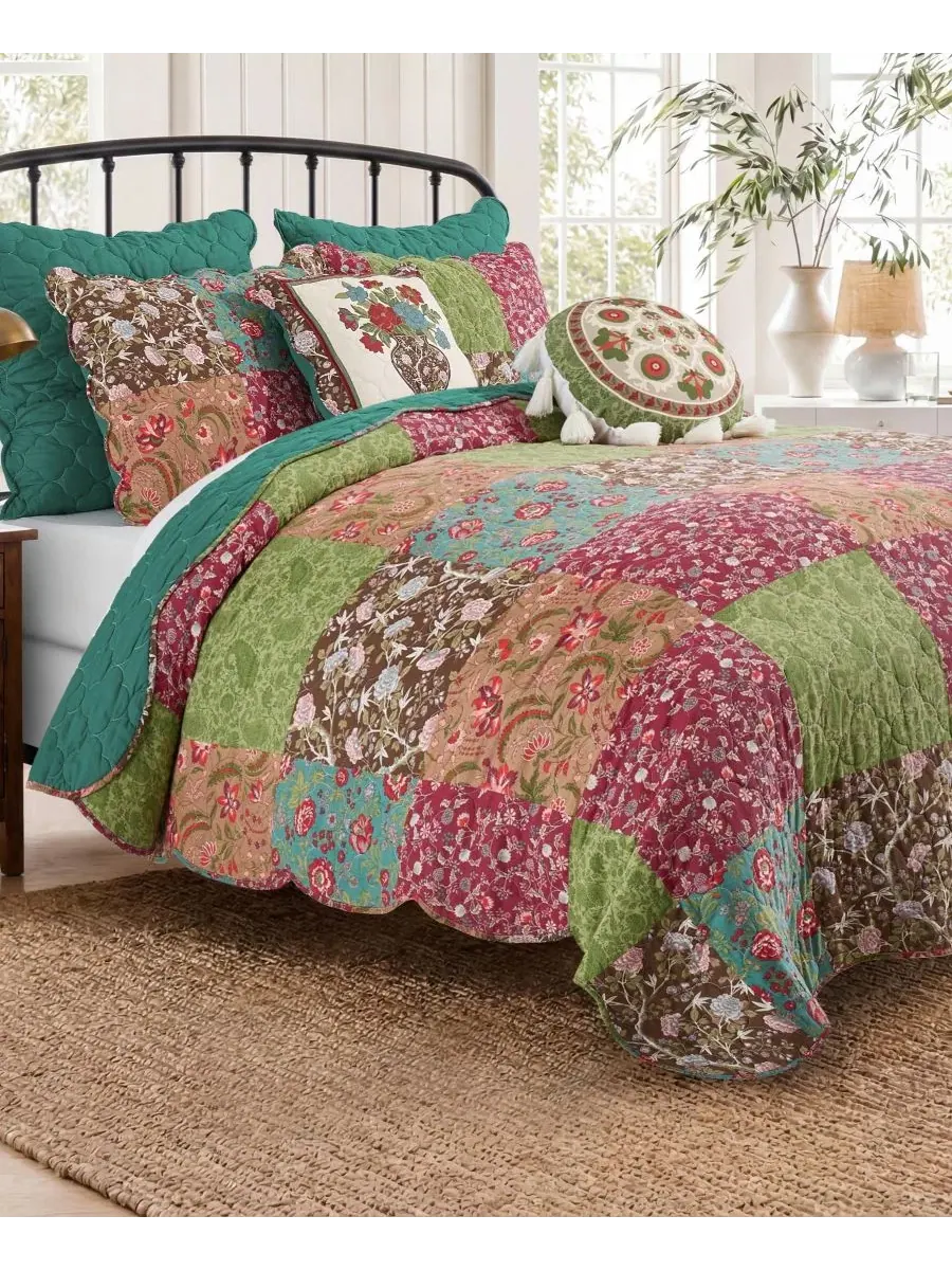 Комплект стеганых покрывал Danica Reversible Greenland Home Fashions — изображение 2 из 6, мульти