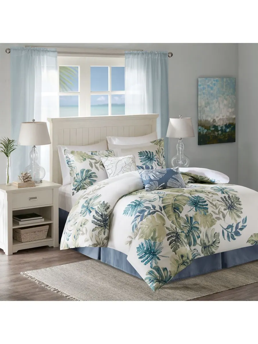 Комплект постельного белья Lorelai Palm из 6 предметов, размер California King Harbor House — изображение 3 из 8, мульти