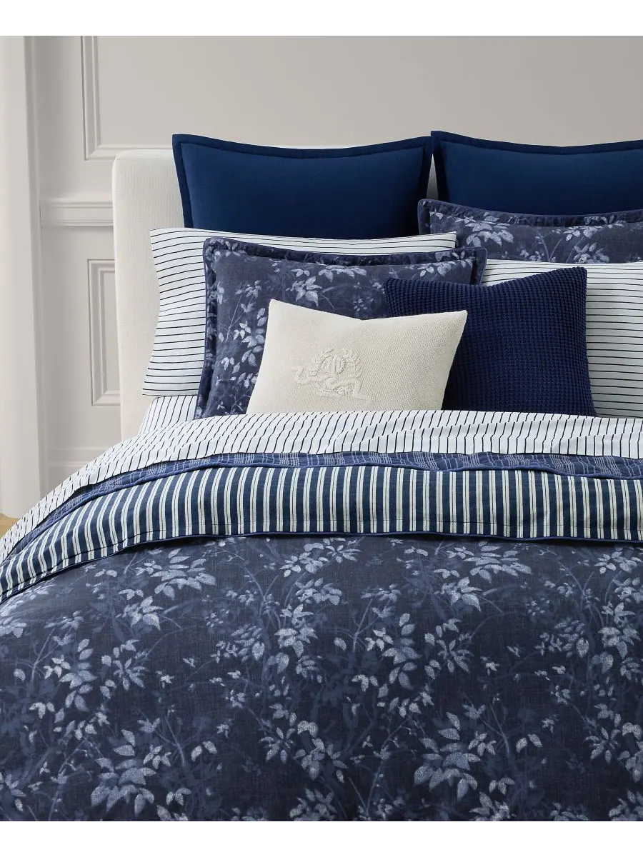 Комплект постельного белья Caterina из 3 предметов, размер Full/Queen Lauren Ralph Lauren — изображение 6 из 7, темно-синий