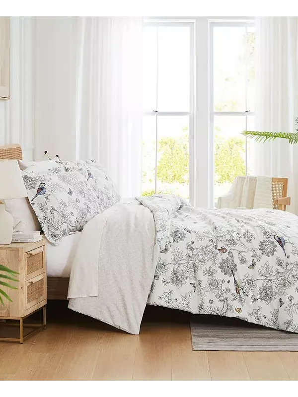 Комплект постельного белья из микрофибры Bayberry, 2 шт., двуспальный Southshore Fine Linens — изображение 4 из 4, бежевый