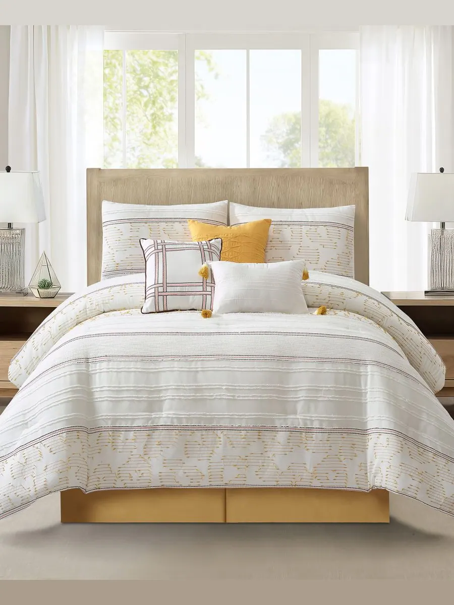 Комплект постельного белья Ferdinico Stripe из 7 предметов, размер Queen Stratford Park