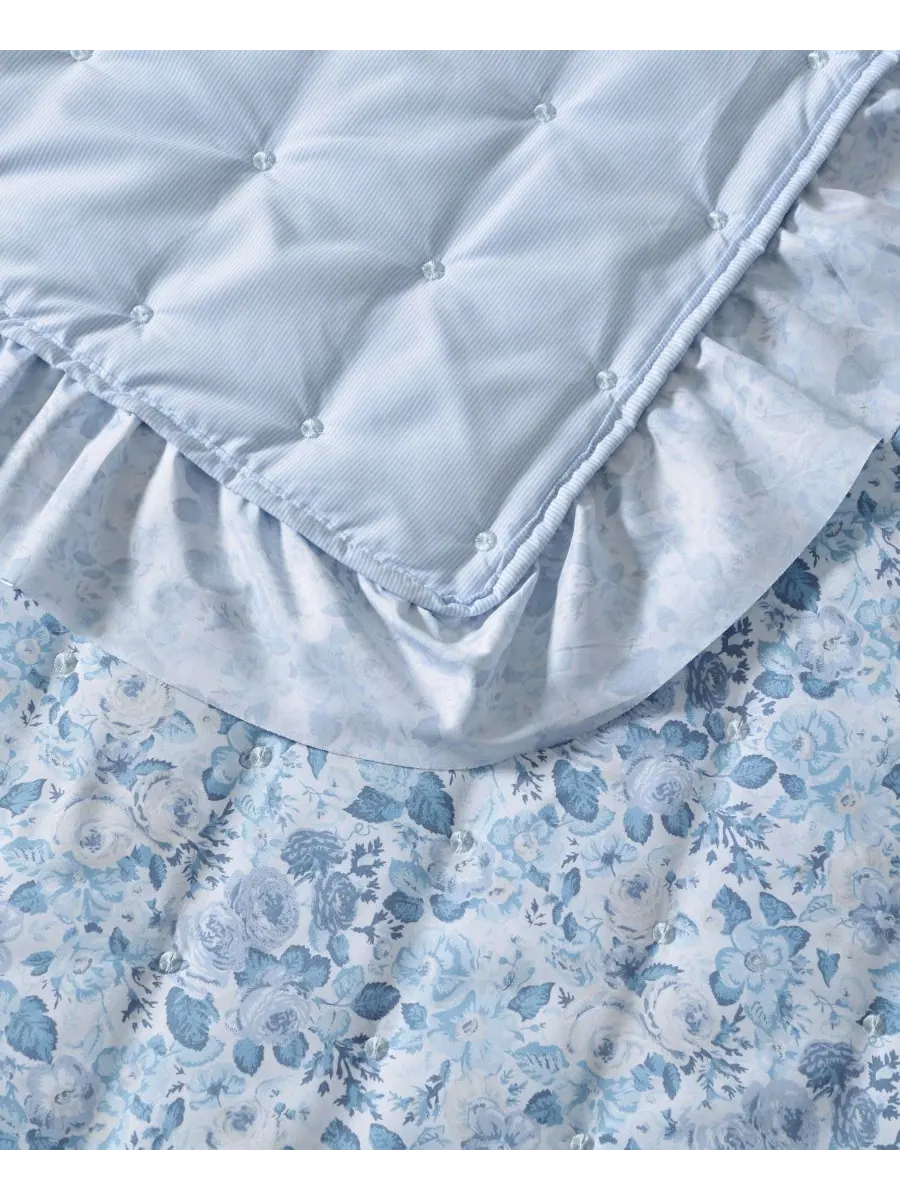 Комплект постельного белья Quartet Dot из 3 предметов, размер King Laura Ashley — изображение 4 из 8, синий