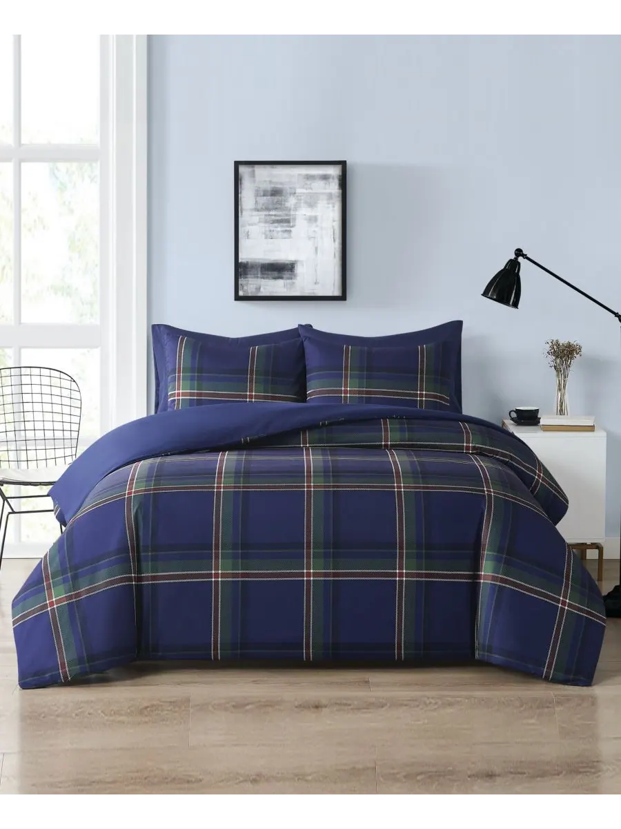 Комплект постельного белья Bronson Plaid из 3 предметов, размер King Truly Soft