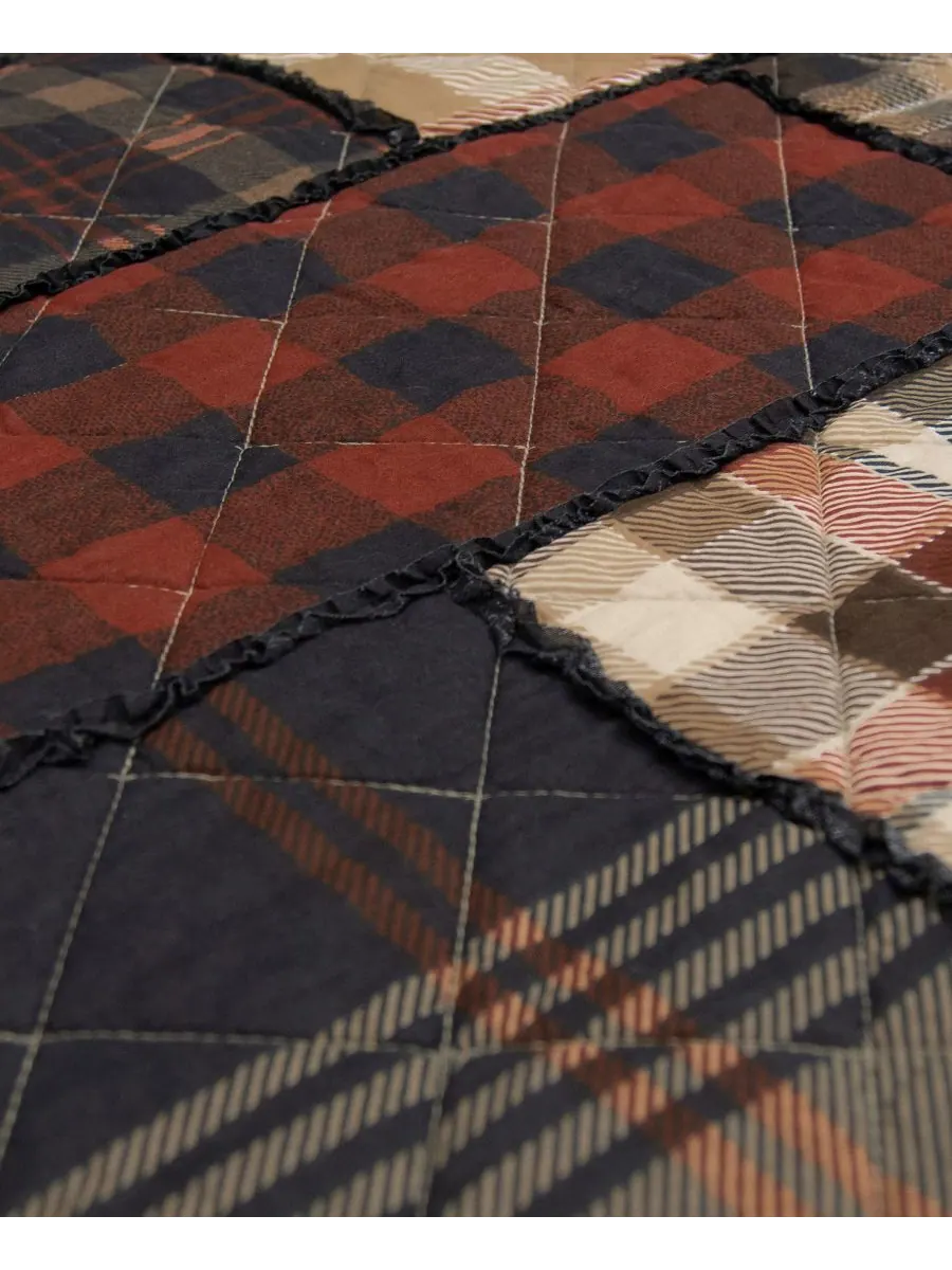 Комплект постельного белья LJ Plaid из 3 предметов, хлопковый, плотный, размер Queen Donna Sharp — изображение 3 из 4, мульти