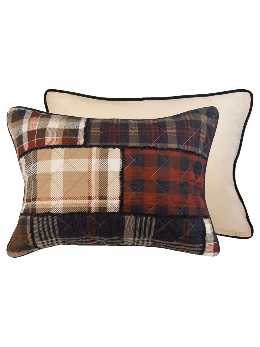 Комплект постельного белья LJ Plaid из 3 предметов, хлопковый, плотный, размер Queen Donna Sharp — изображение 4 из 4, мульти