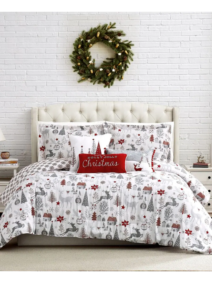 Двусторонний комплект постельного белья holly jolly lane, 6 предметов, размер twin. Southshore Fine — изображение 9 из 9