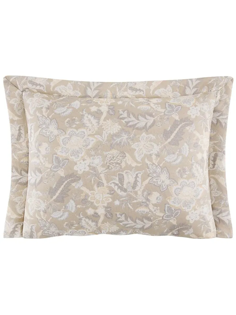 Комплект постельного белья Hannah Floral из 4 предметов — изображение 3 из 4, бежевый