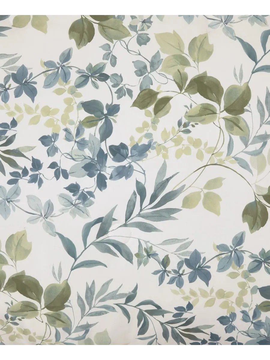 Комплект постельного белья Evergreen Botanical Leaf из 4 предметов, размер King Royal Court — изображение 5 из 5, синий