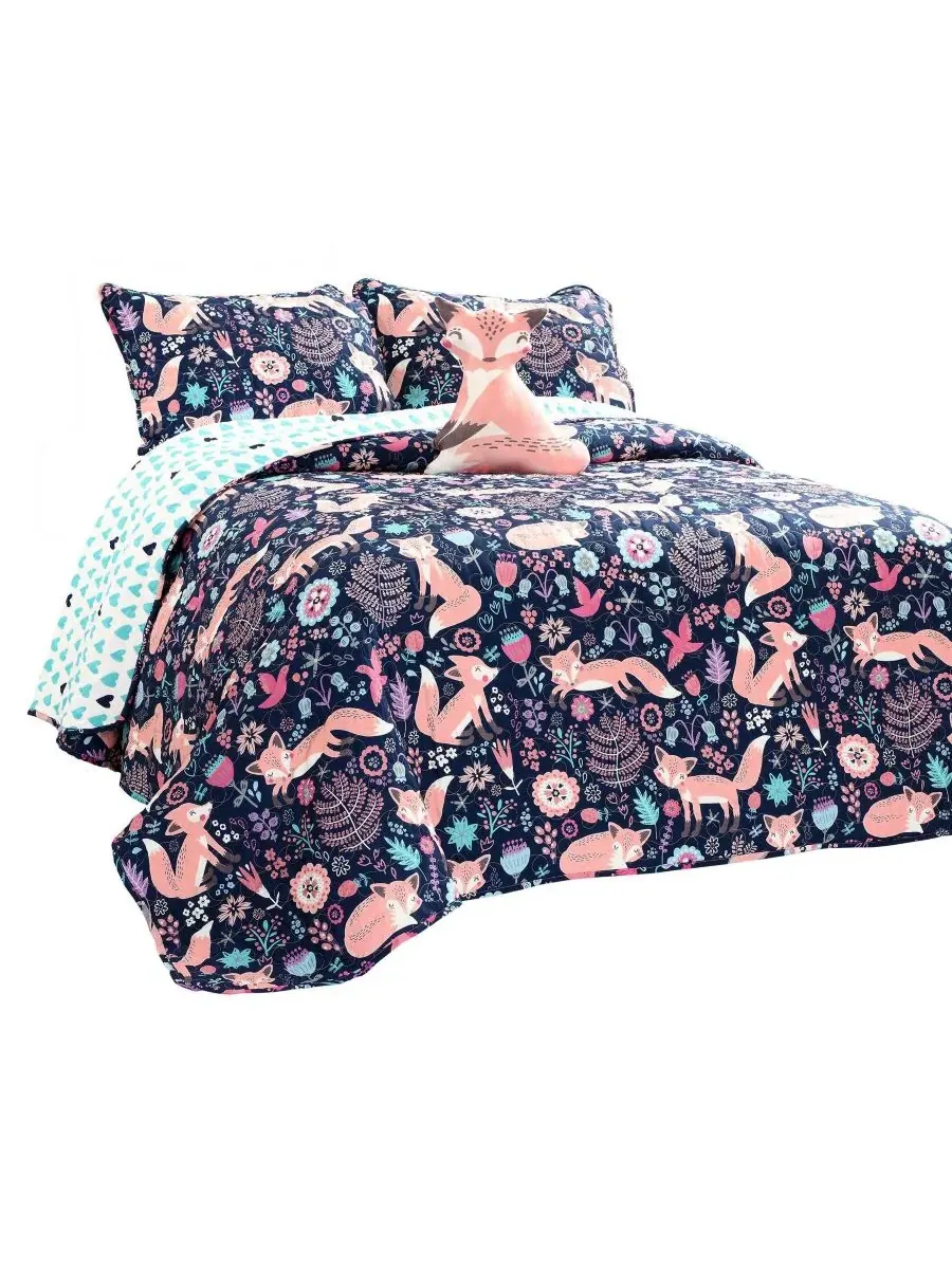 Детский комплект постельного белья Pixie Fox из 3 предметов, размер Full/Queen Lush Decor — изображение 1 из 8