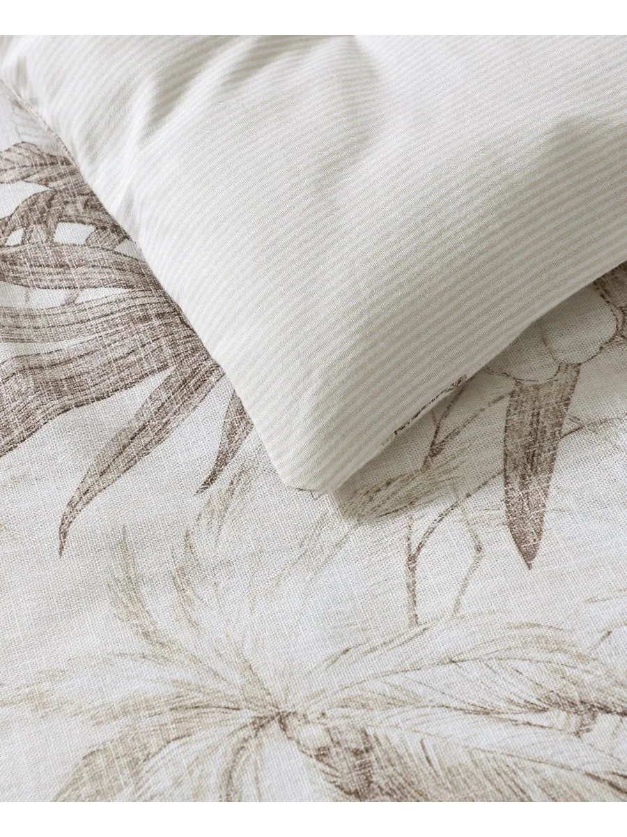 Комплект постельного белья Tommy Bahama Beachway Blooms, двусторонний, 3 предмета, размер — изображение 5 из 9, бежевый