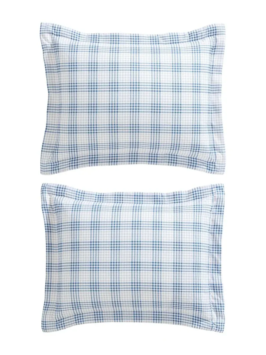 Комплект постельного белья Beach Pine Plaid, 7 предметов, размер Queen Eddie Bauer — изображение 7 из 7, серый синий