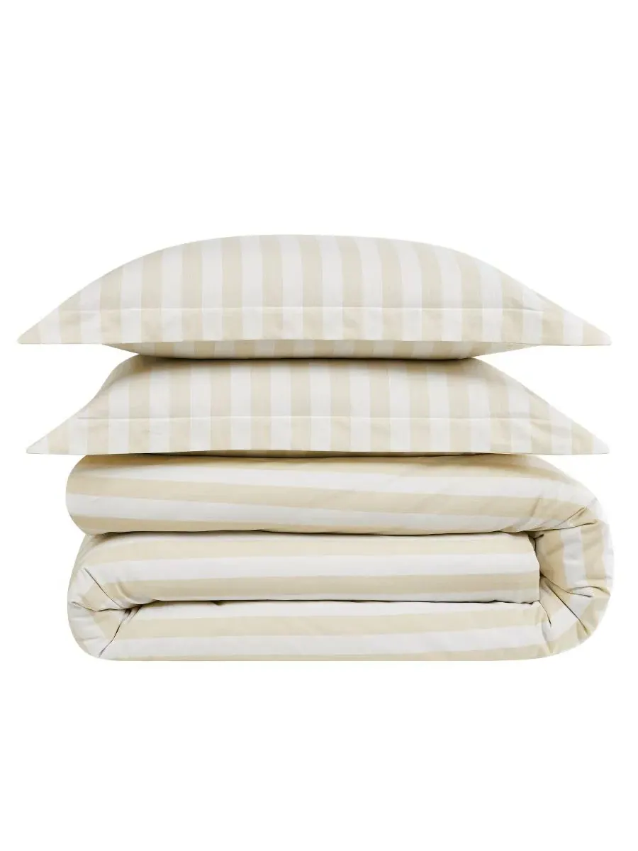 Комплект стеганого одеяла Levi Stripe Brooklyn Loom — изображение 5 из 6, белый слоновая кость