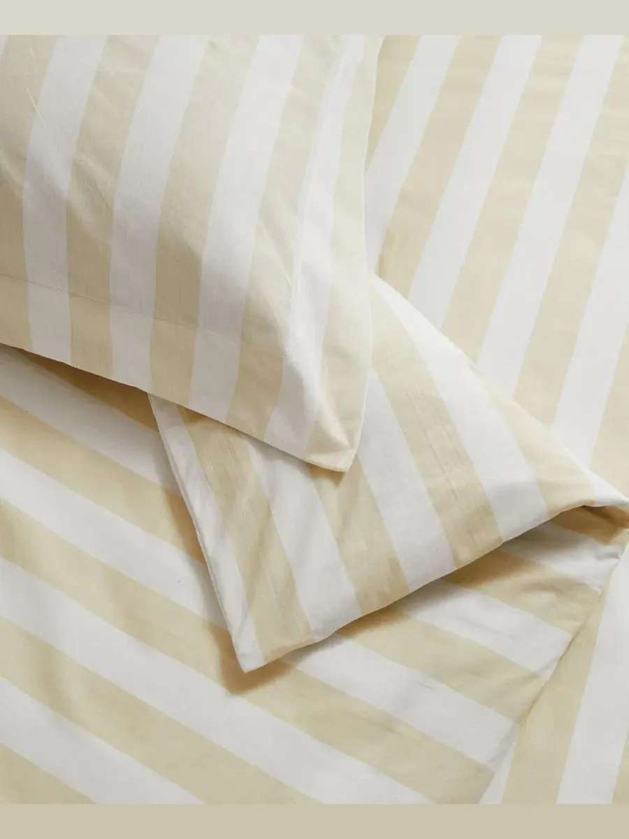 Комплект стеганого одеяла Levi Stripe Brooklyn Loom — изображение 6 из 6, белый слоновая кость