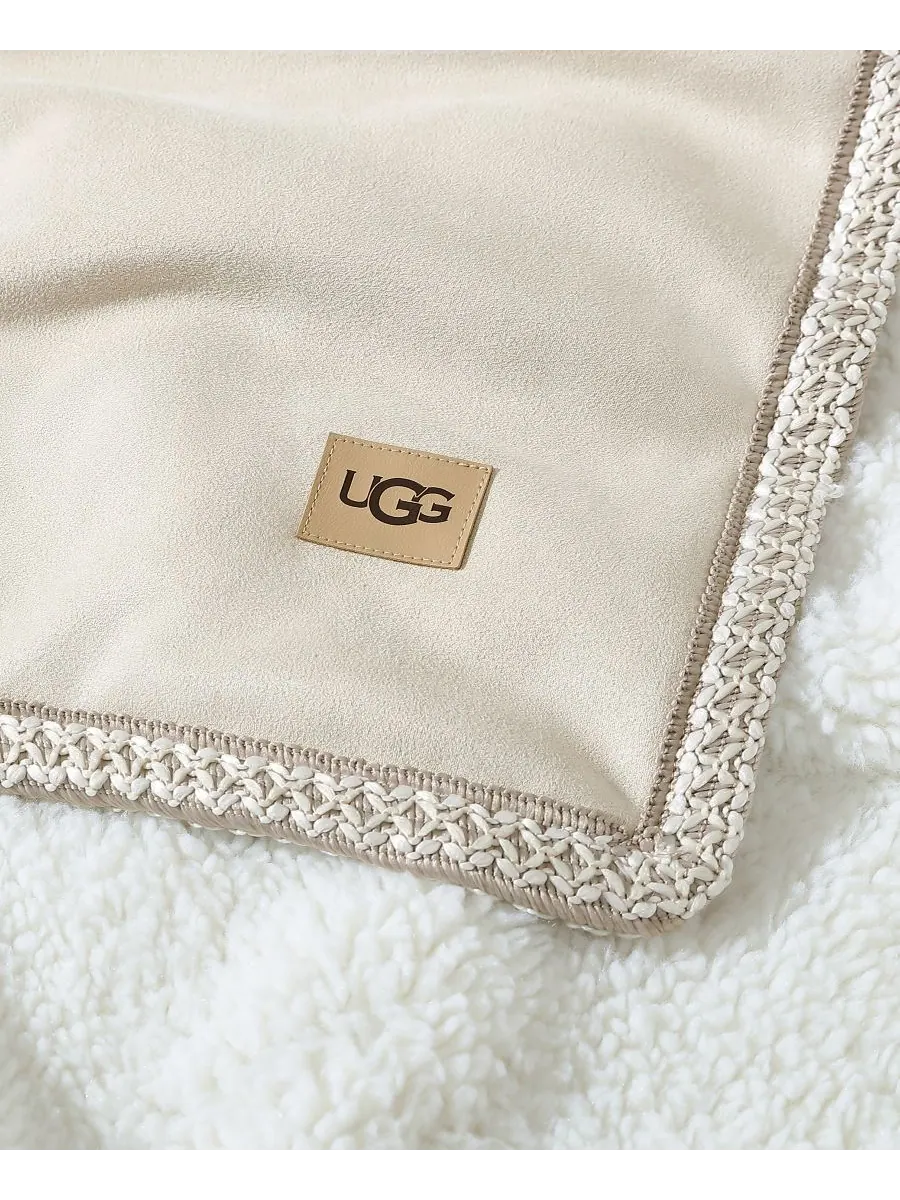 Плед Kirkwood UGG Braid Throw, 50" x 70" — изображение 9 из 9, березовый