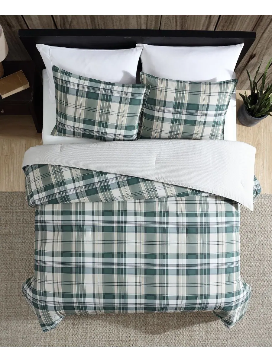 Комплект постельного белья Timbers Plaid Cotton Reversible 2 Piece Comforter Set, Twin Eddie Bauer — изображение 3 из 8
